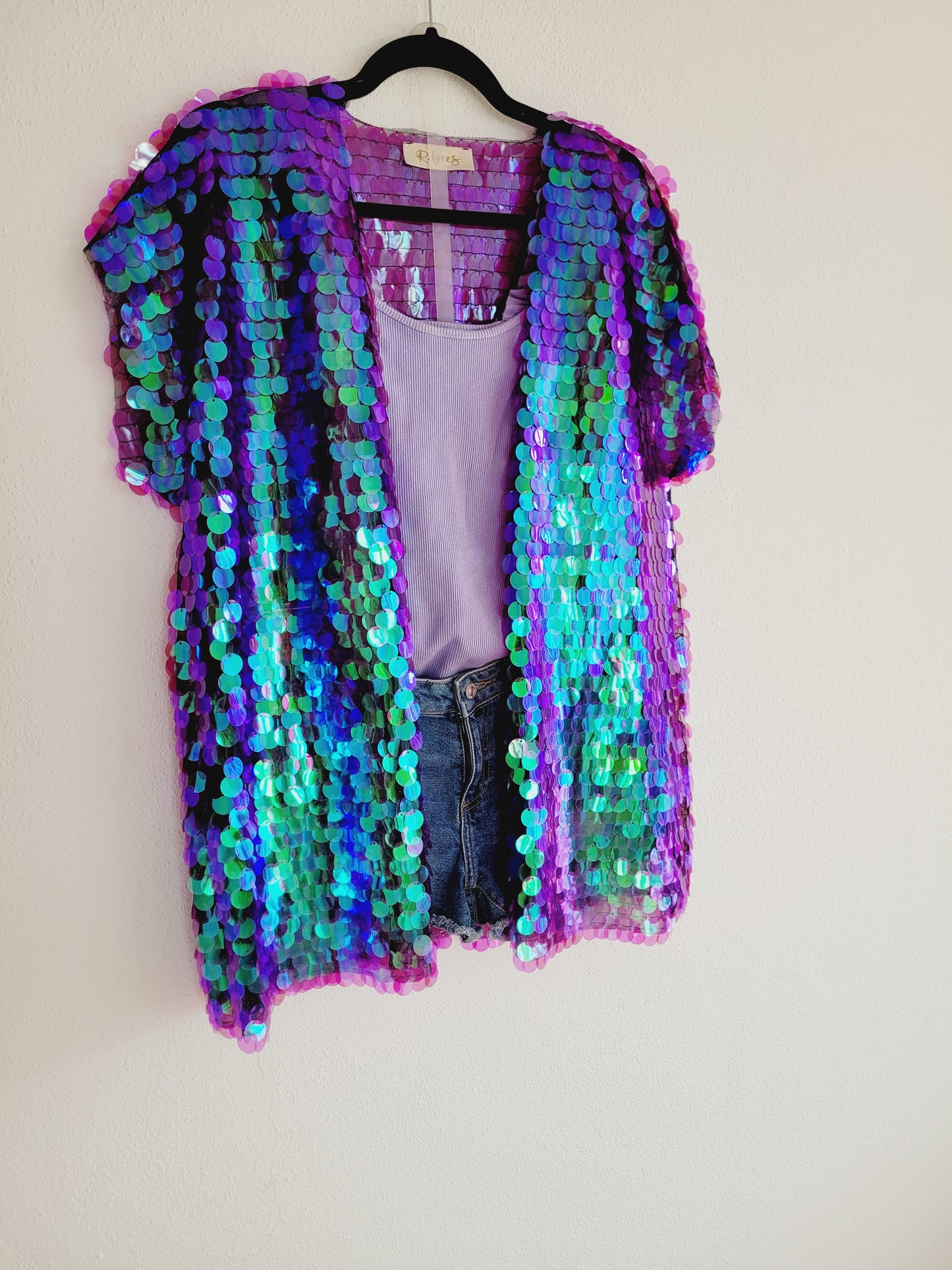 Sequin vest