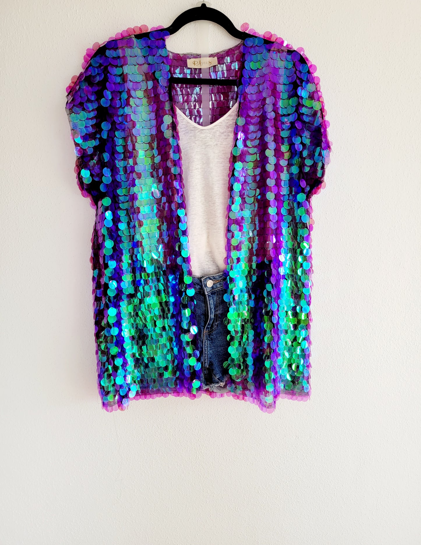 Sequin vest