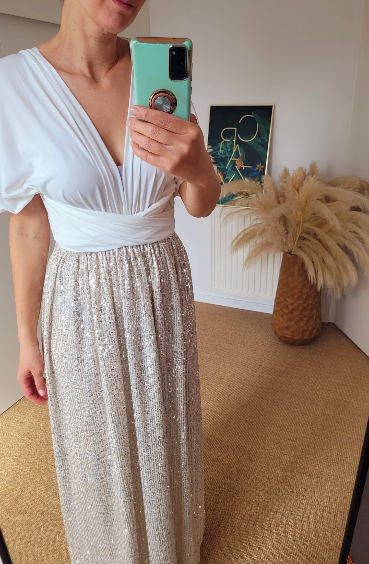 Sequin infinity dress