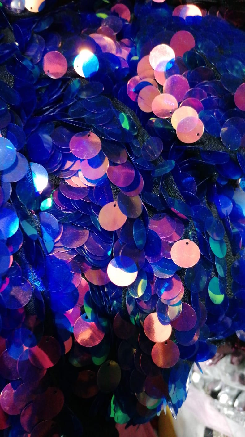 Unisex sequin kimono