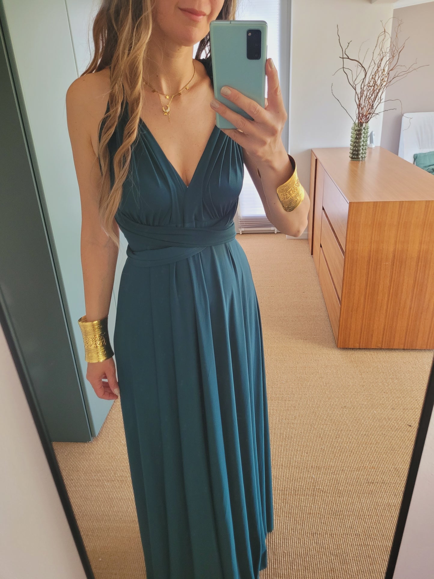 Grünes Infinity Kleid – Umstands- & Brautjungfernkleid
