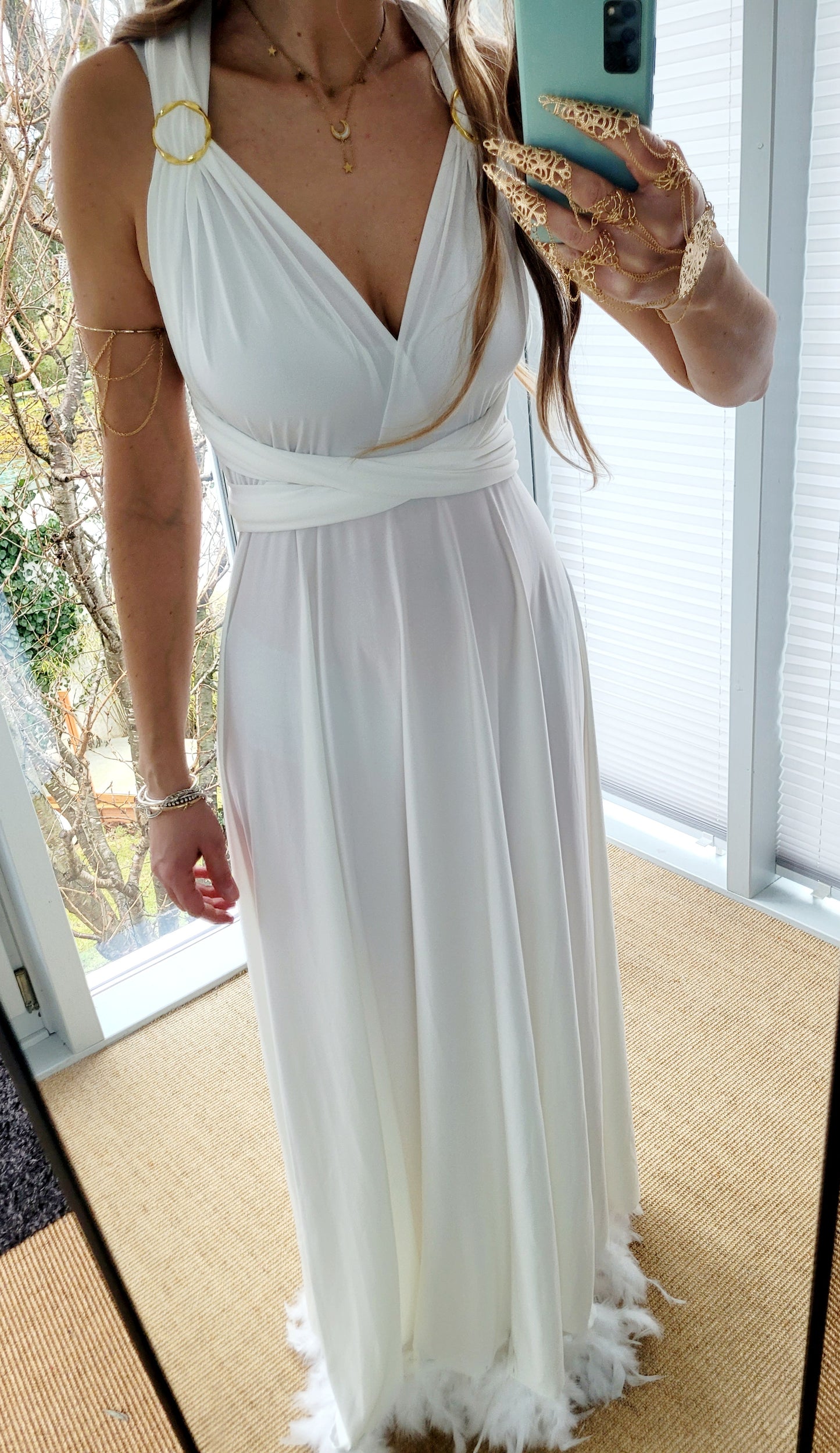 Weißes Infinity Kleid – Standesamt Hochzeitskleid