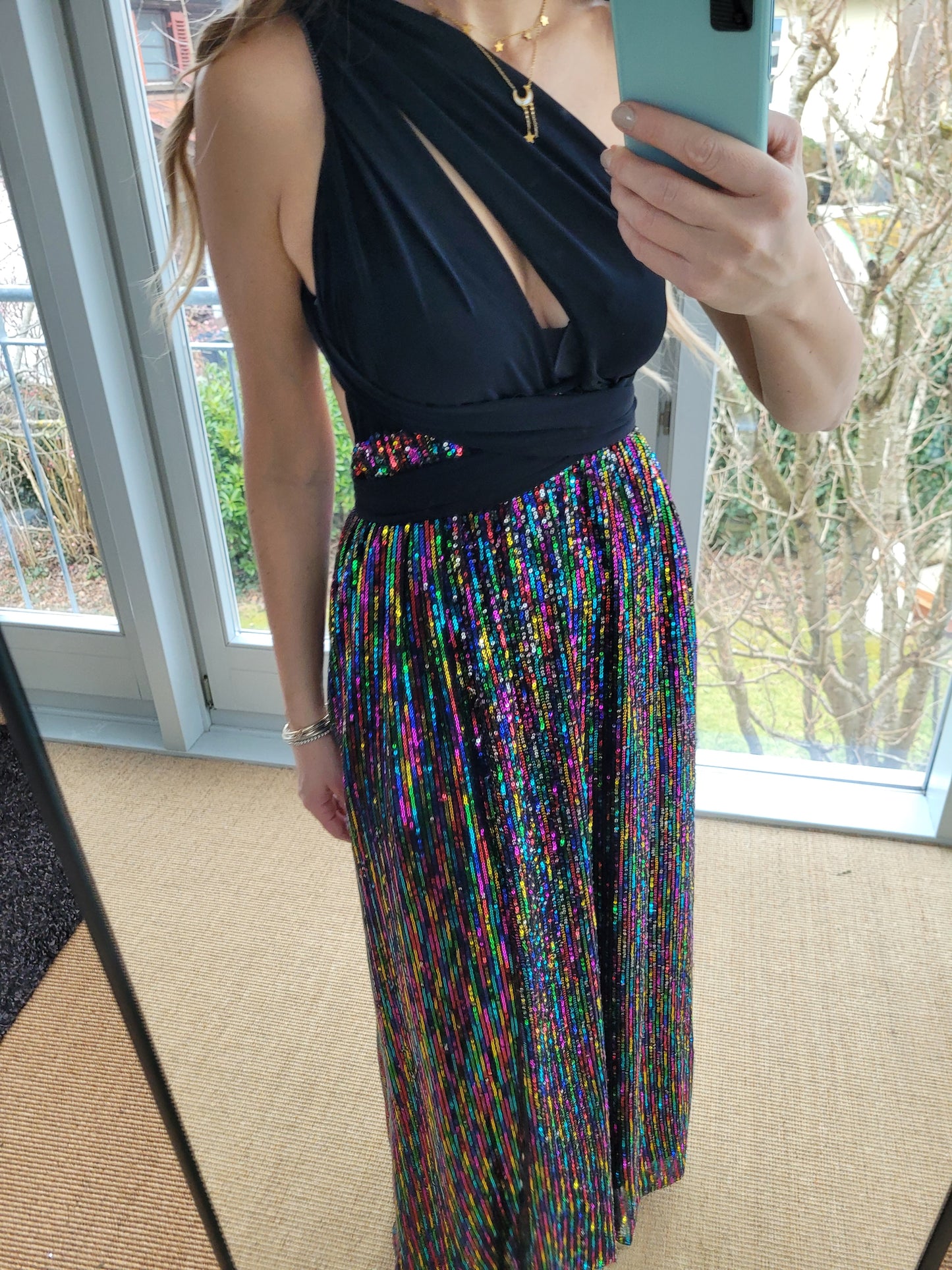 Sequin infinity dress