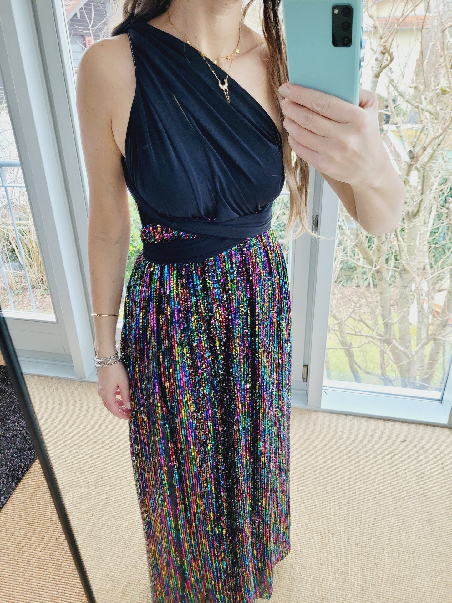 Sequin infinity dress
