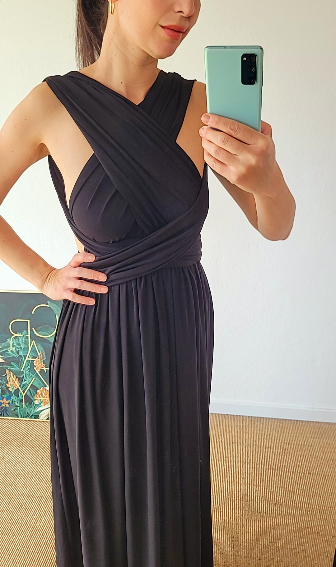 Customized infinity dress, multi wrap dress, black long dress, white summer wedding dress, beach wedding dress, maid of honor maxi dress
