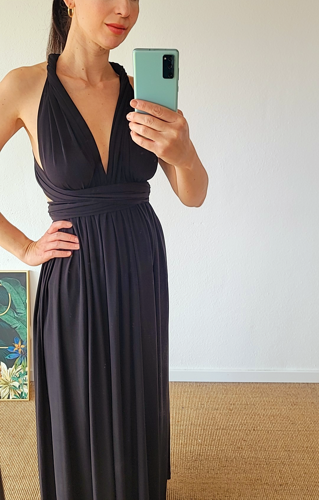 Customized infinity dress, multi wrap dress, black long dress, white summer wedding dress, beach wedding dress, maid of honor maxi dress