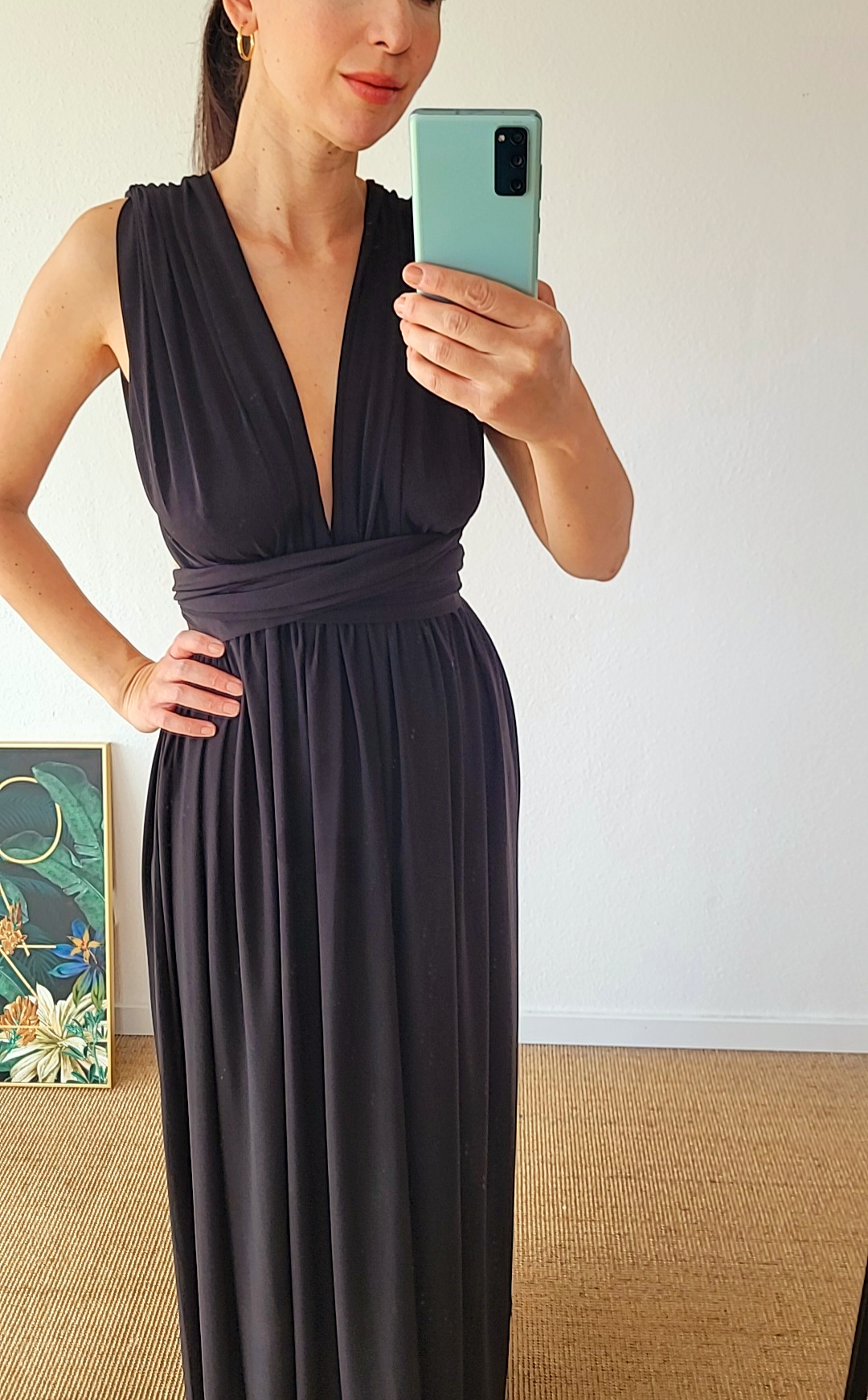 Customized infinity dress, multi wrap dress, black long dress, white summer wedding dress, beach wedding dress, maid of honor maxi dress