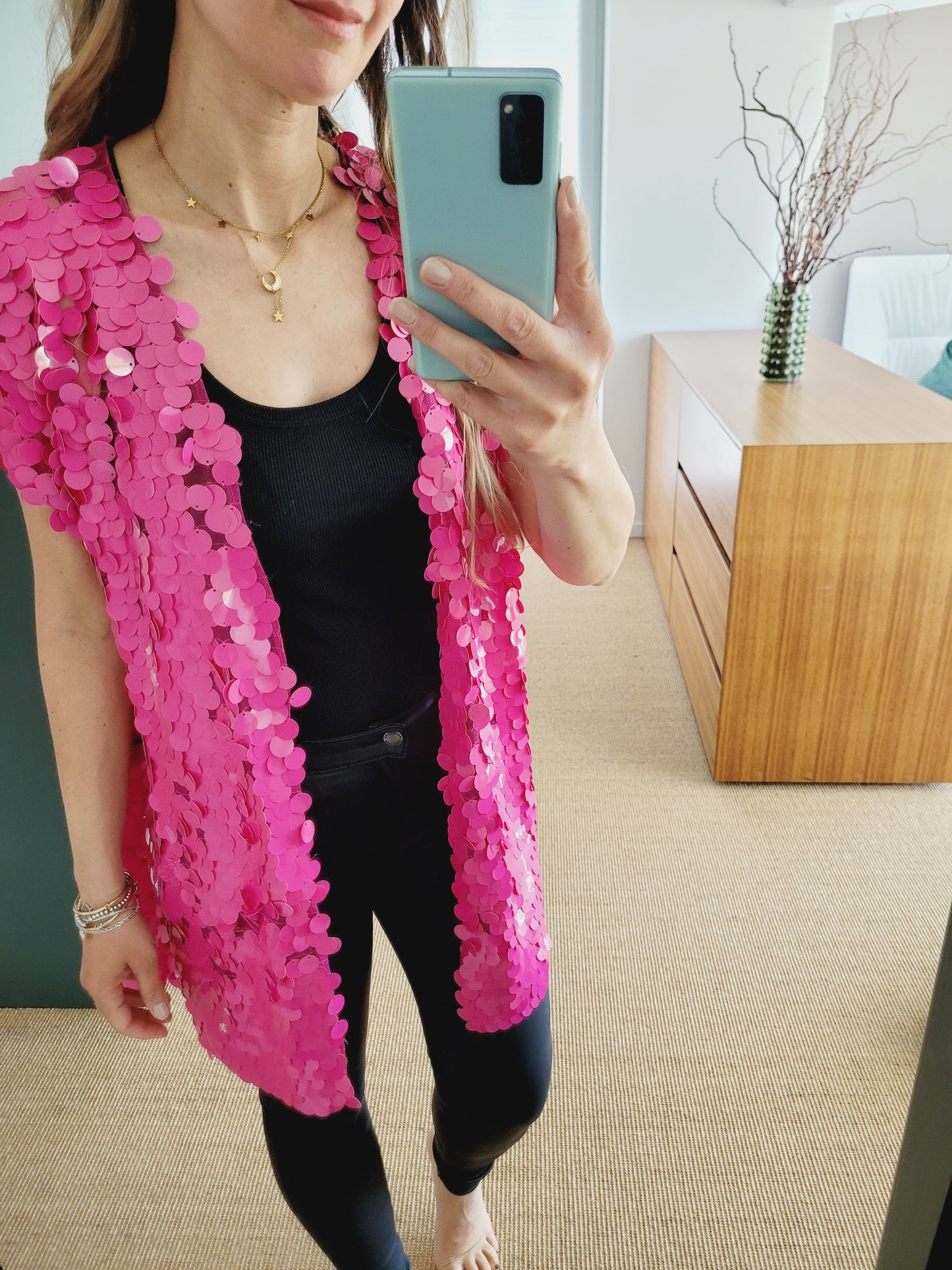 Magenta Pailleten Veste