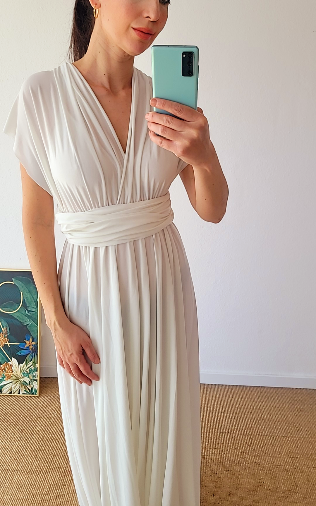 Customized infinity dress, multi wrap dress, black long dress, white summer wedding dress, beach wedding dress, maid of honor maxi dress