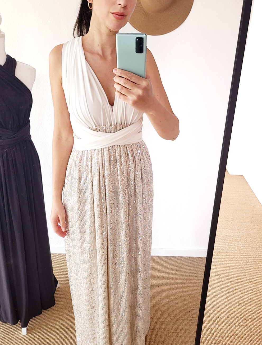 Sequin infinity dress