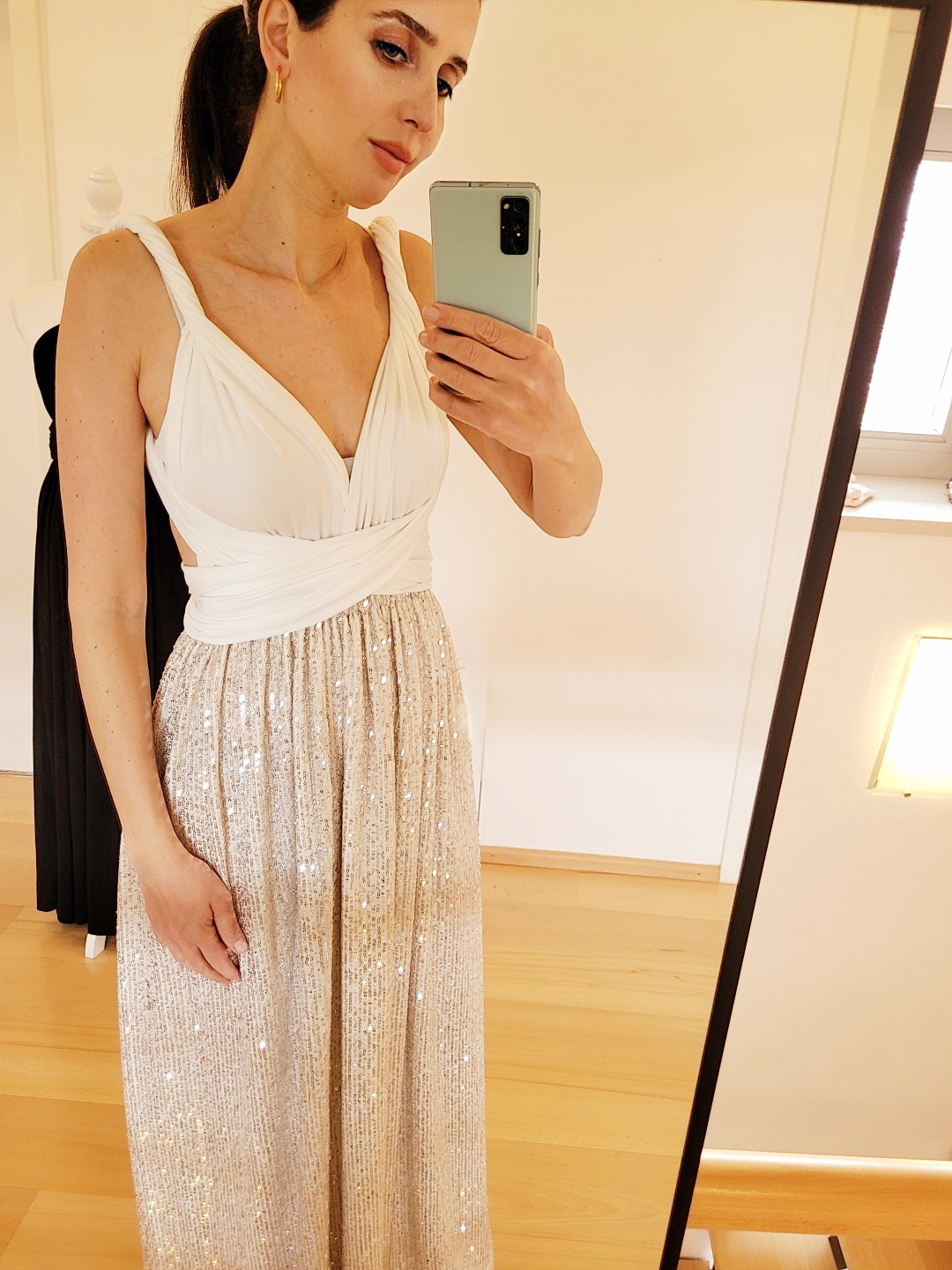 Sequin infinity dress