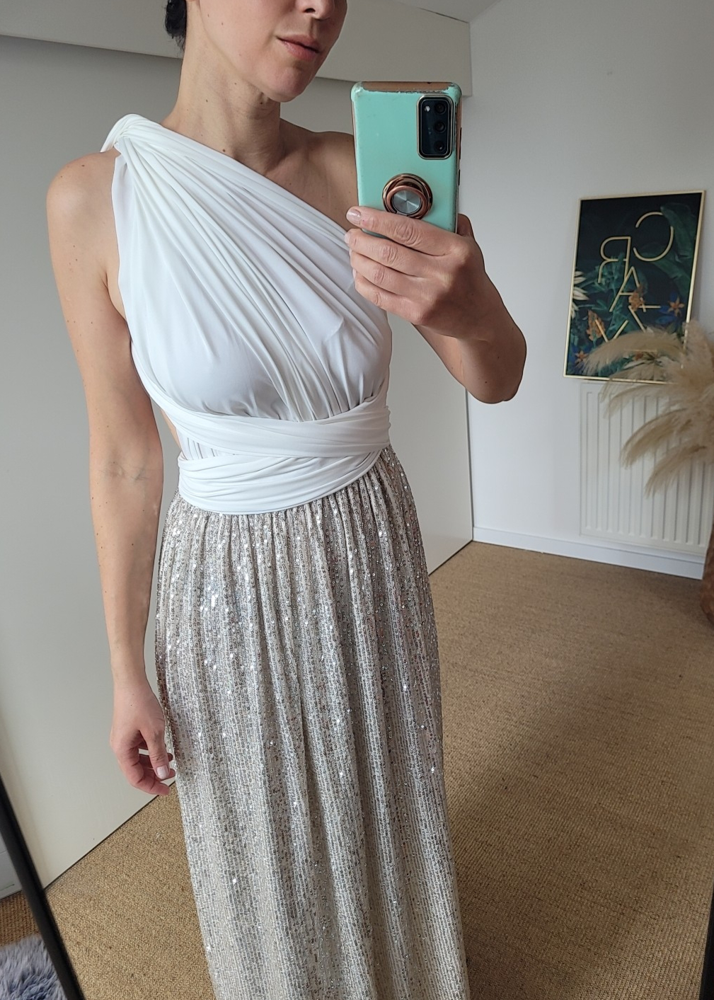Sequin infinity dress