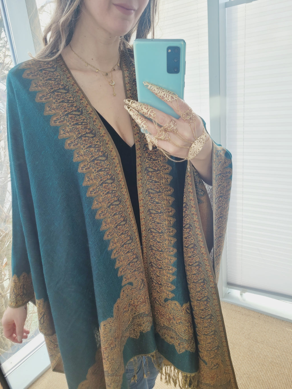 Unisex petrol Cardigan