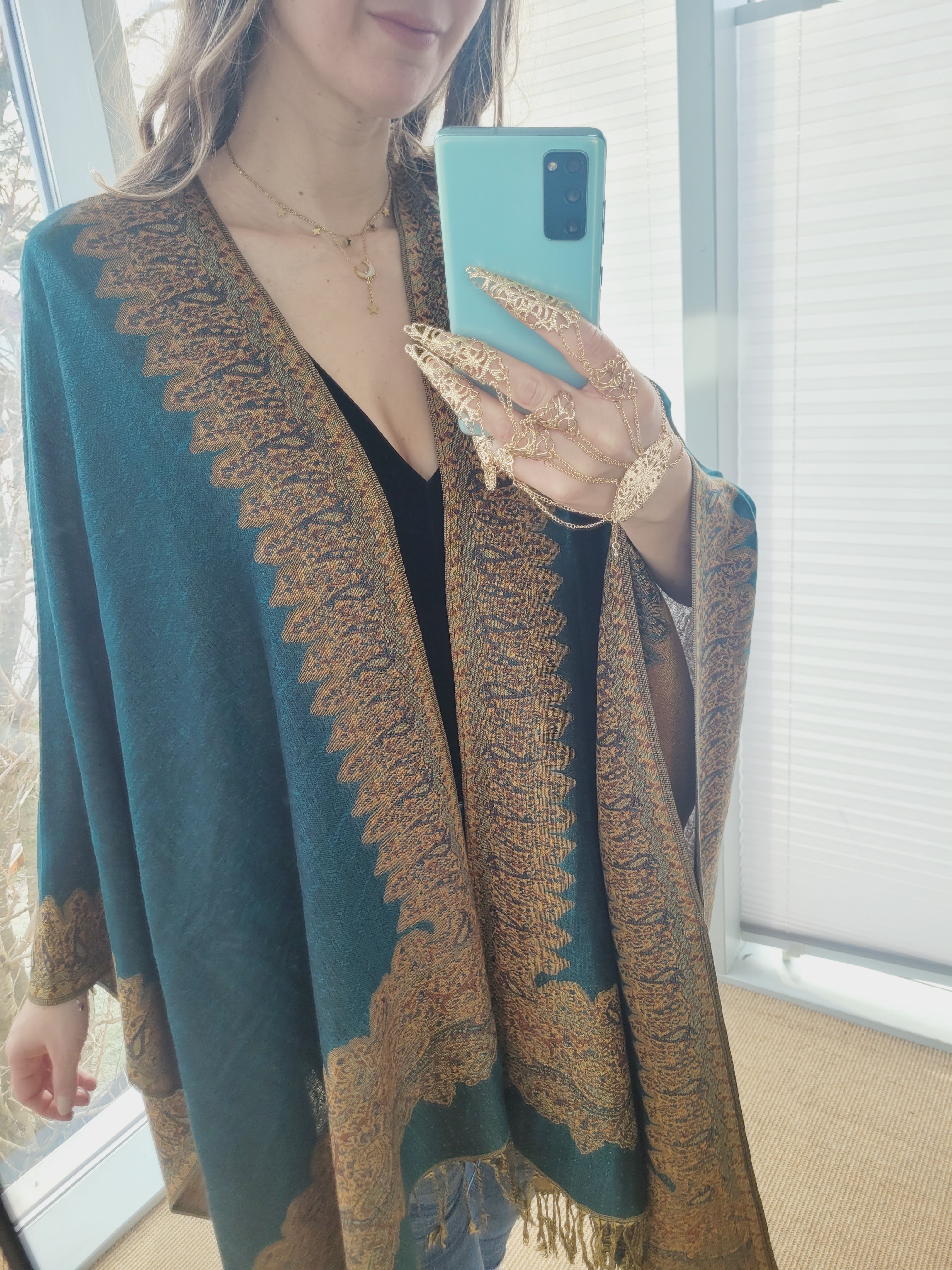 Unisex petrol Cardigan