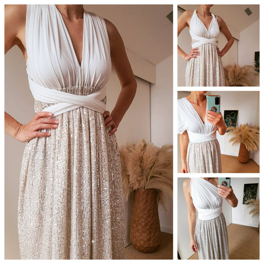 Sequin infinity dress