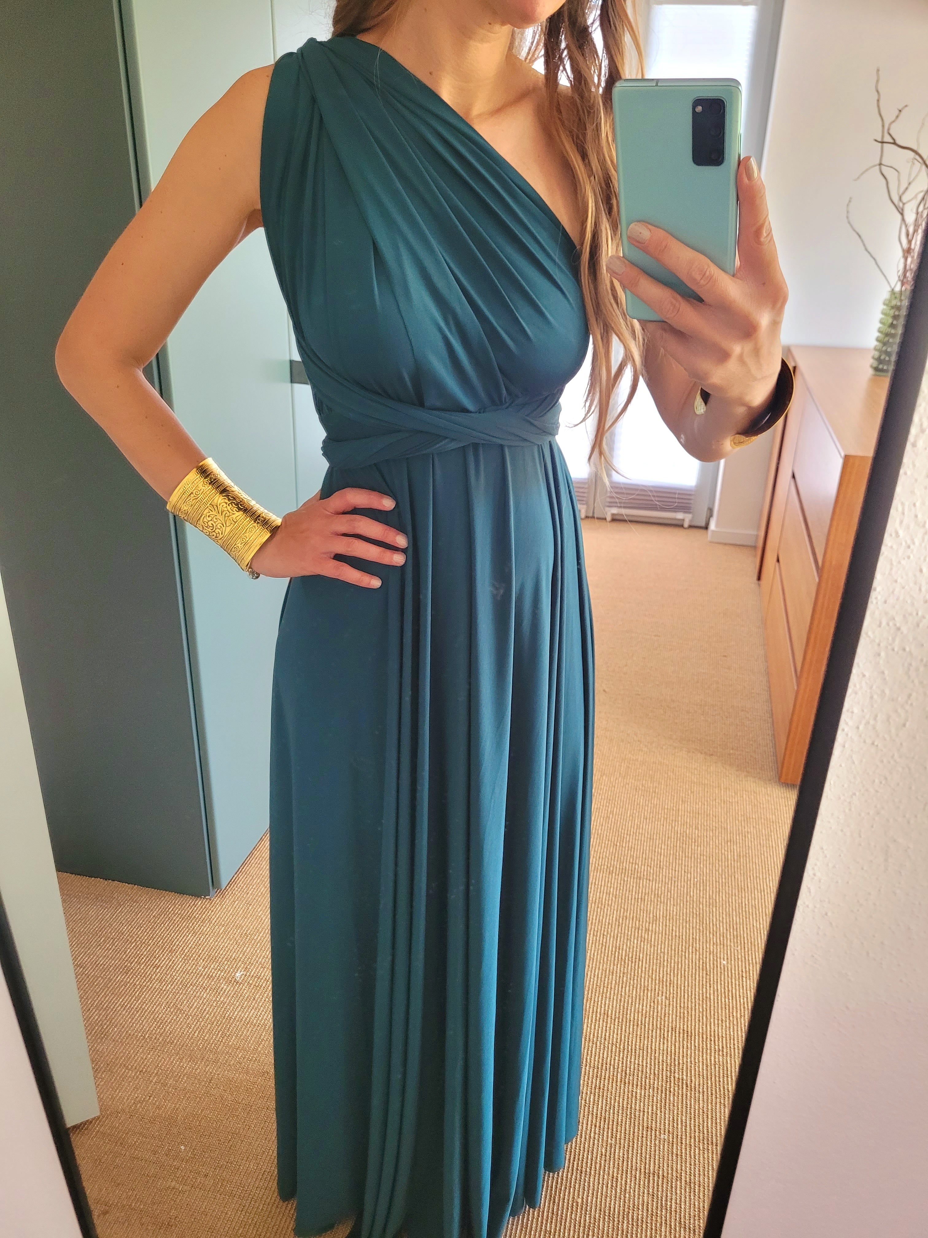 Grünes Infinity Kleid – Umstands- & Brautjungfernkleid