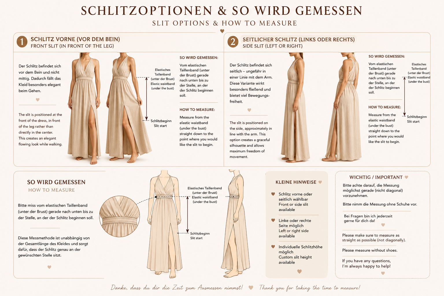 Wickelkleid in verschiedenen Farben