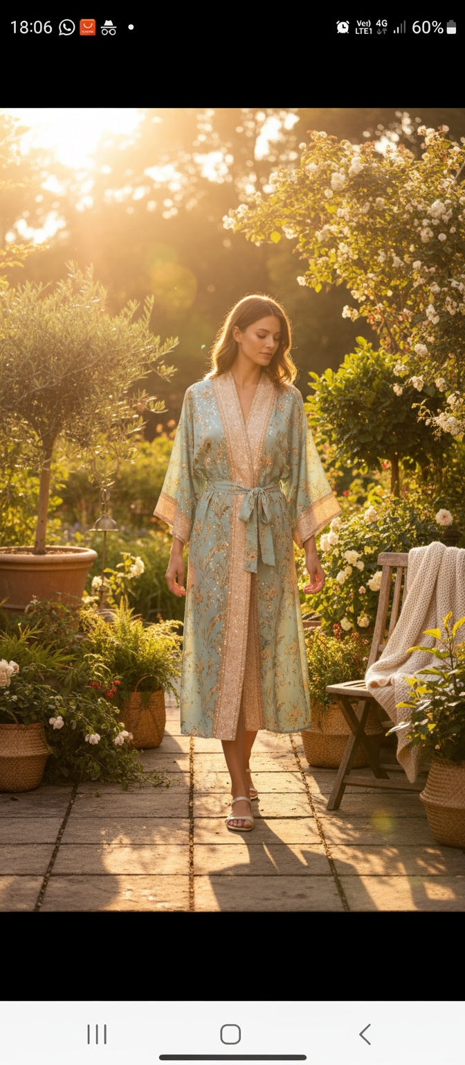 Damen vintage stil kimono