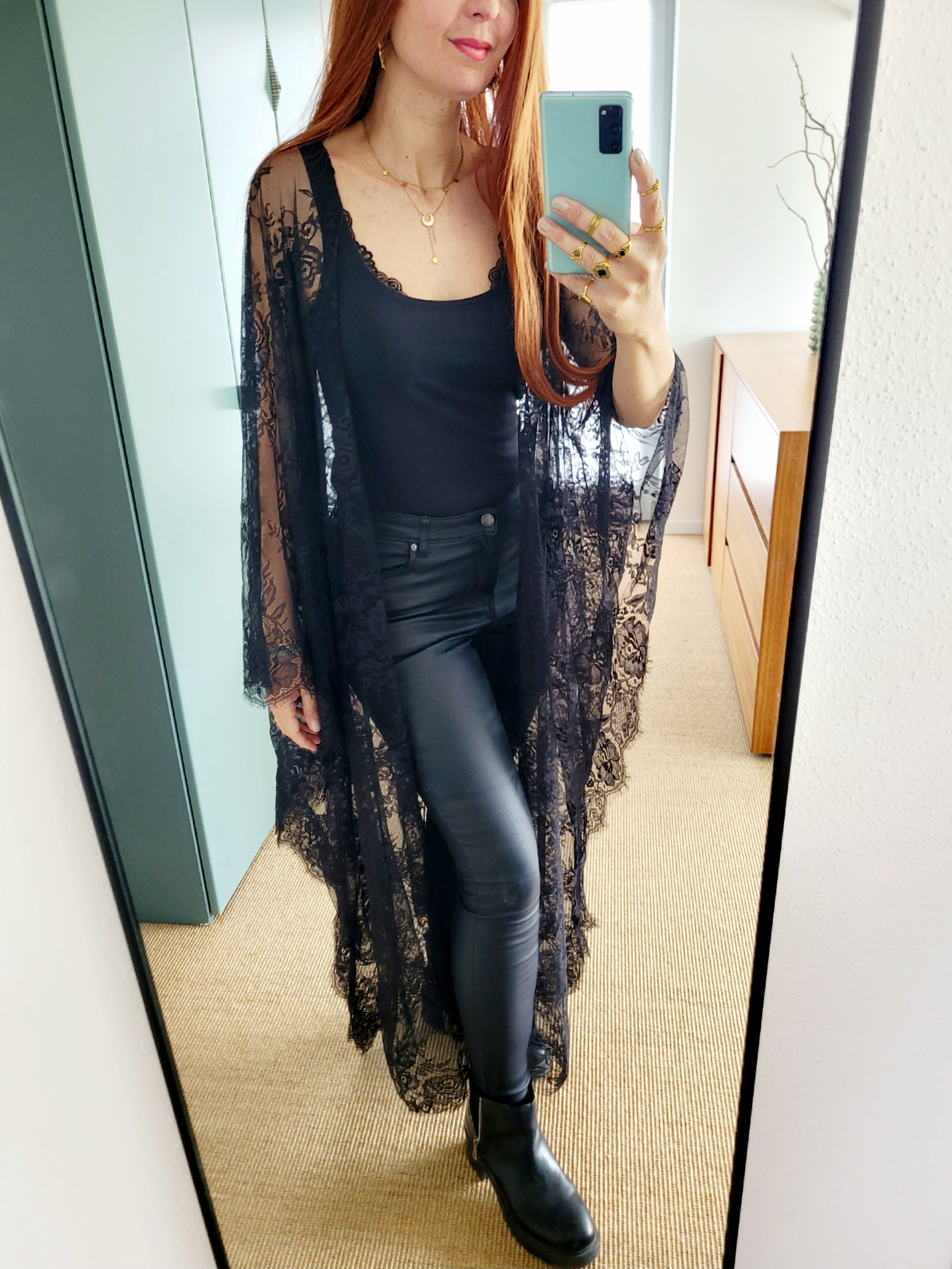 Spitze Boho Kimono