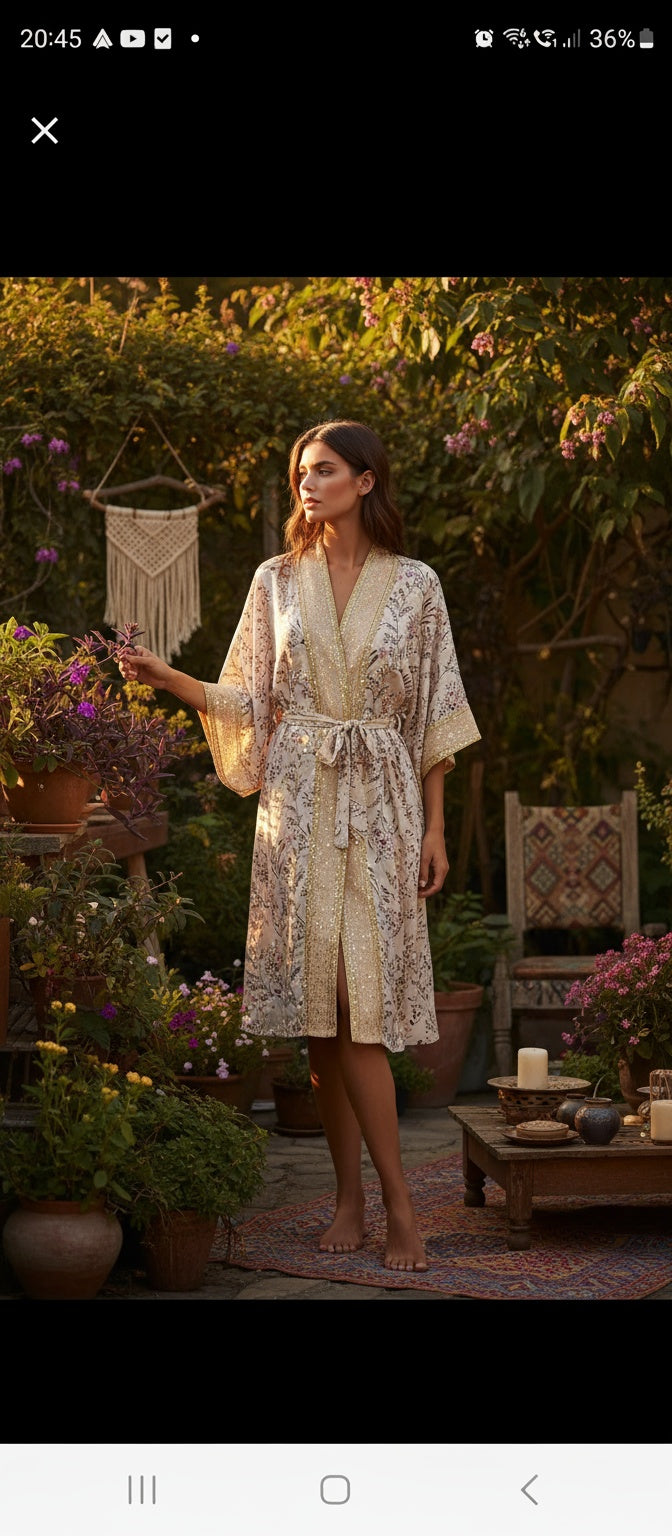 Damen vintage stil kimono