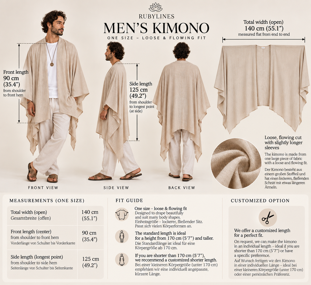 Grüner leichter Kimono