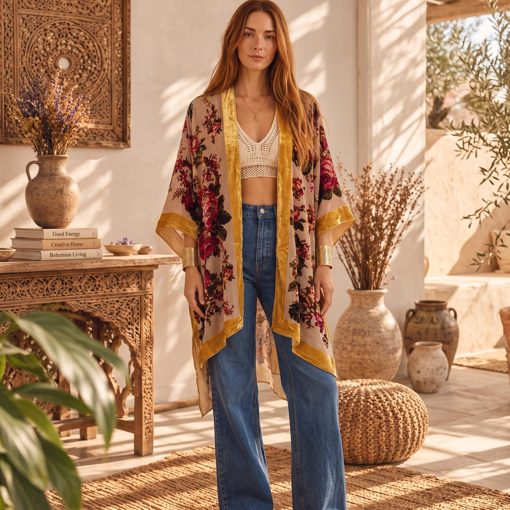 Burnout-Samt-Kimono-Cardigan