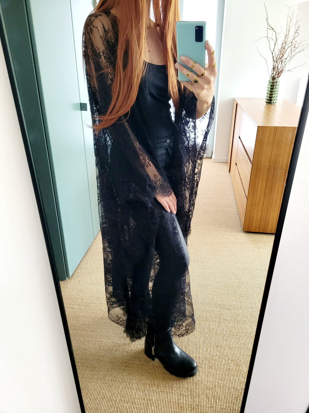 Spitze Boho Kimono