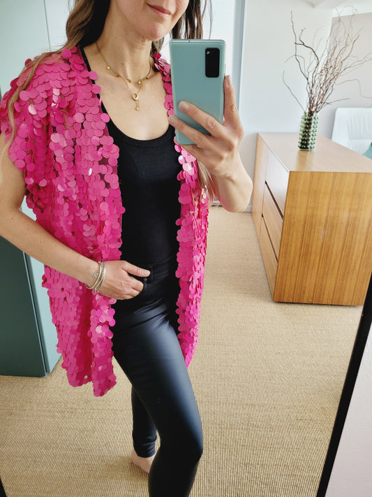 Magenta Pailleten Veste