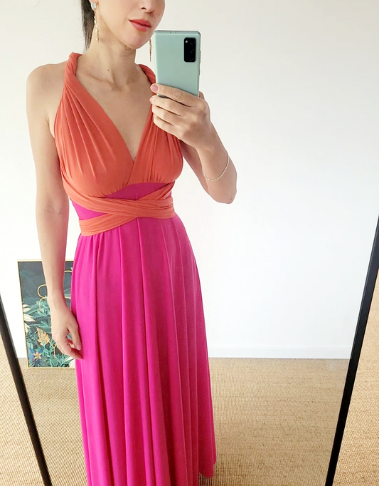 Buntes Infinity Kleid – Umstands- & Brautjungfernkleid