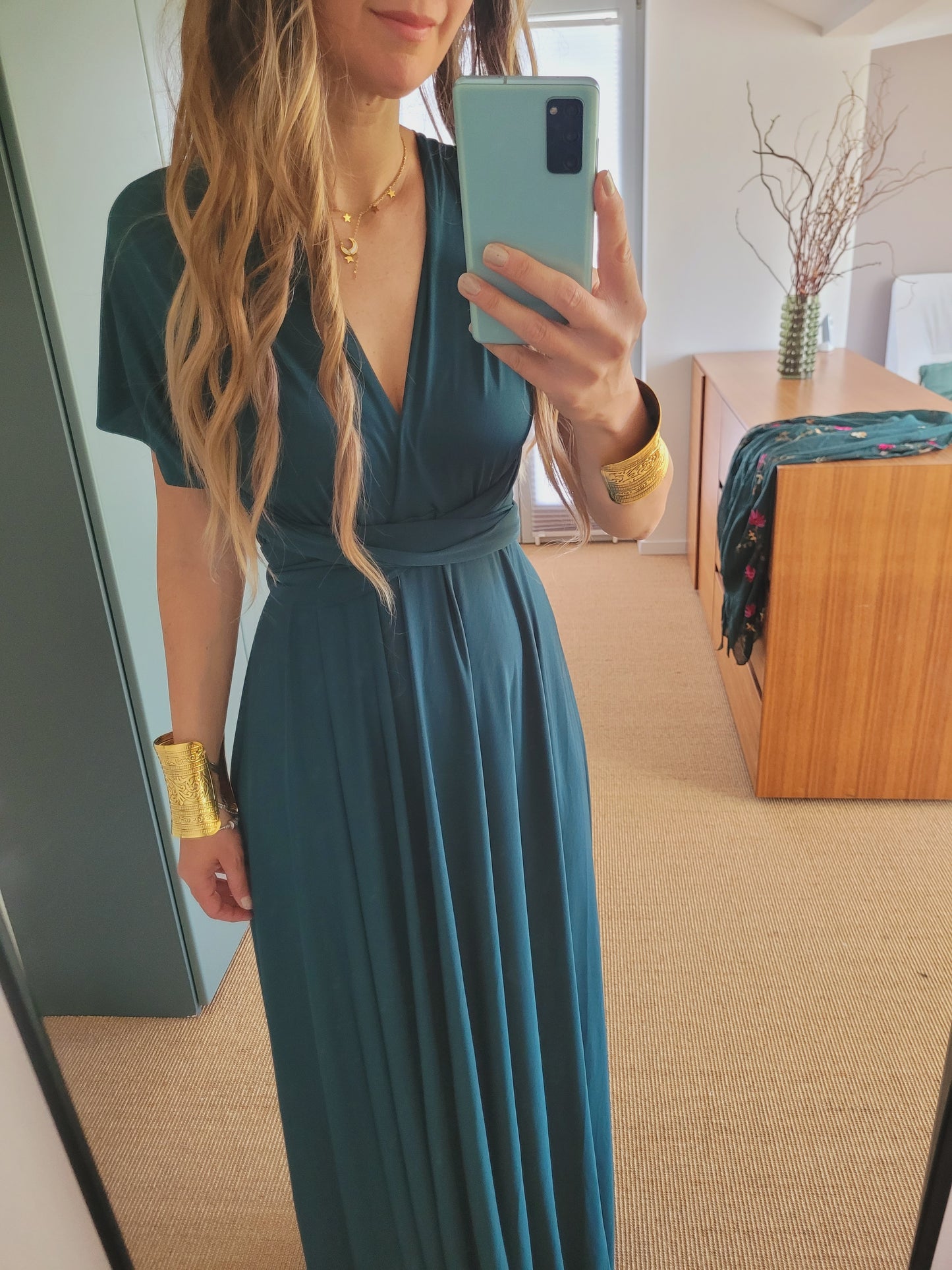 Grünes Infinity Kleid – Umstands- & Brautjungfernkleid
