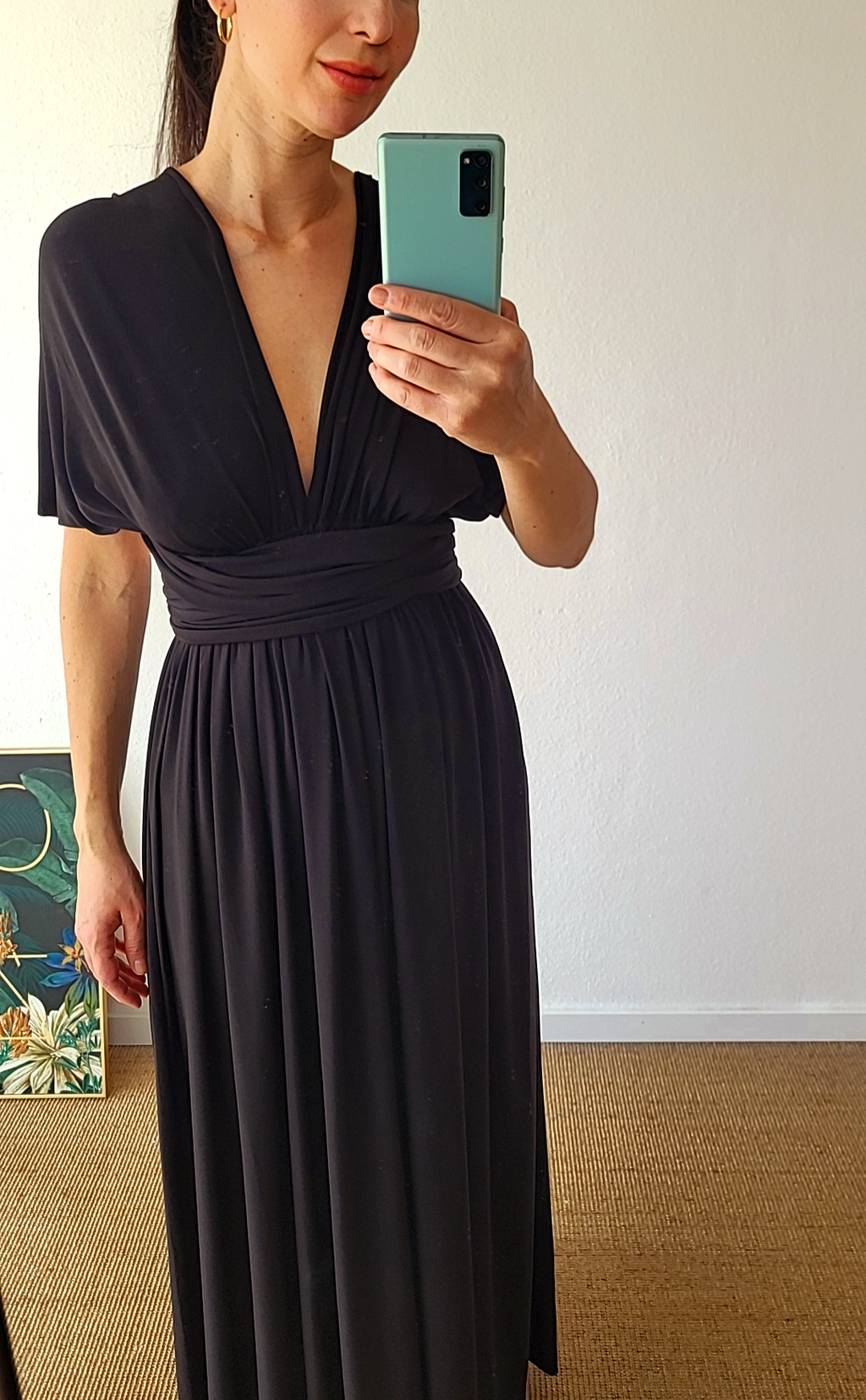 Schwarzes Infinity Kleid – Umstands- & Brautjungfernkleid