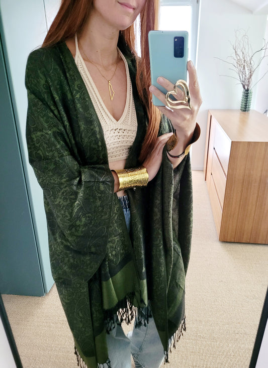 Grüner leichter Kimono