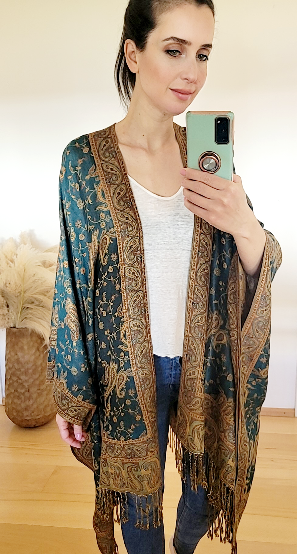 Unisex boho langer cardigan