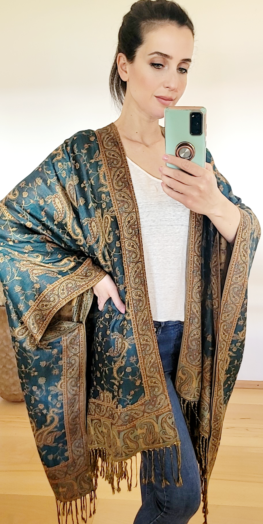 Unisex boho langer cardigan